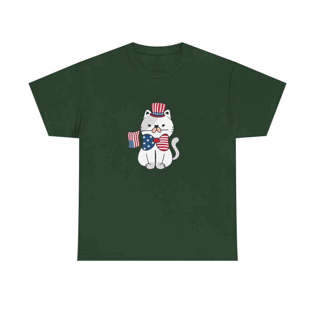 Patriotic Cat Cotton Tee