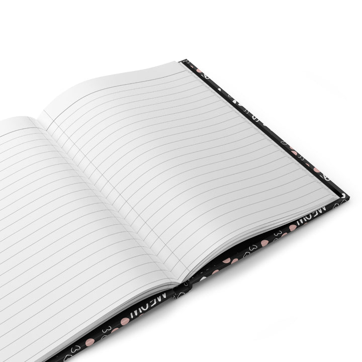 Meow and Hearts Hardcover Journal