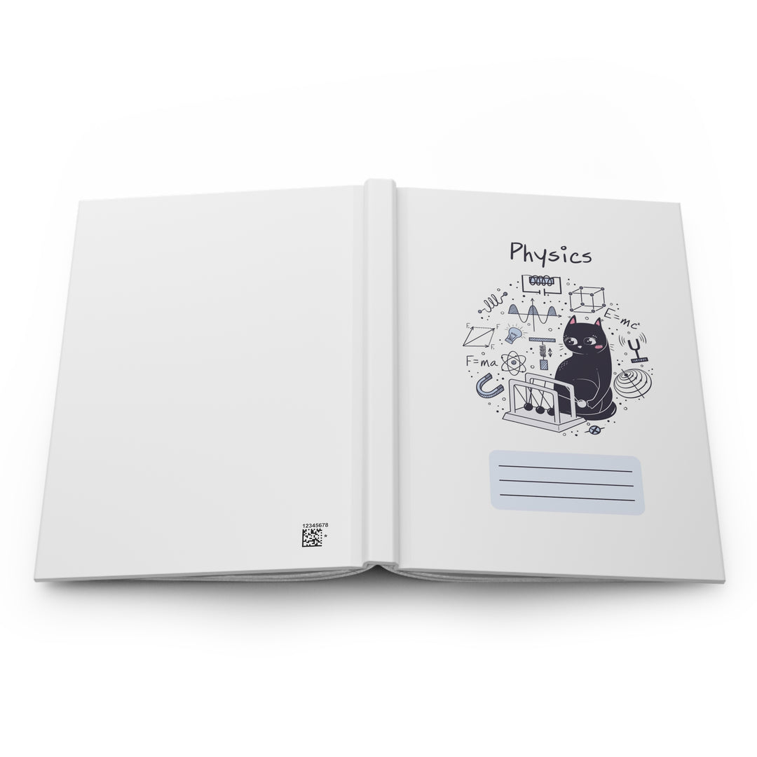 Physics Cat Hardcover Journal