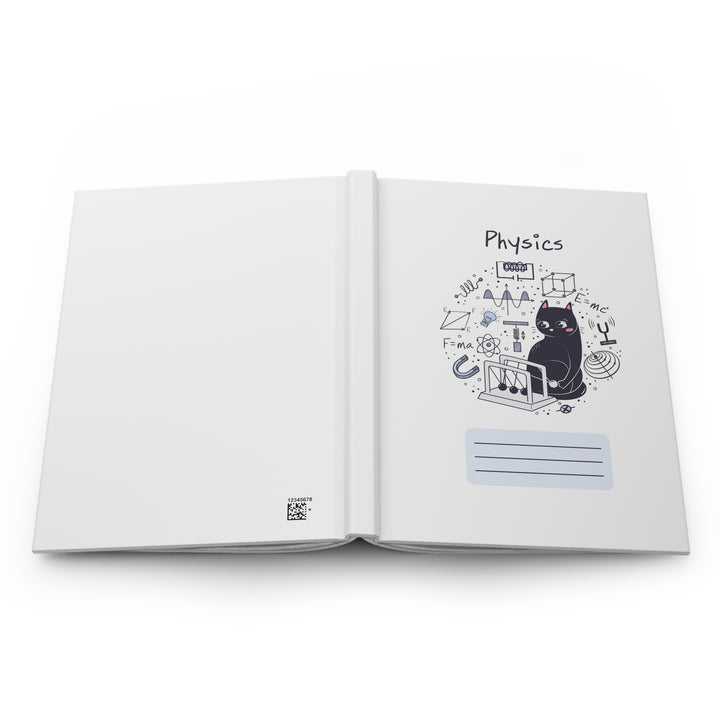 Physics Cat Hardcover Journal