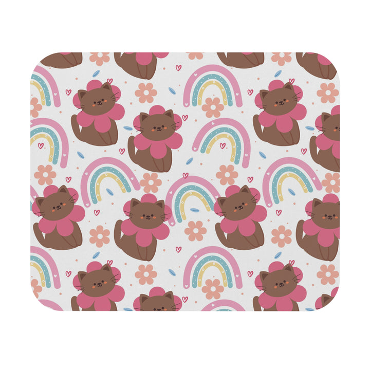 Flower Cat Mouse Pad
