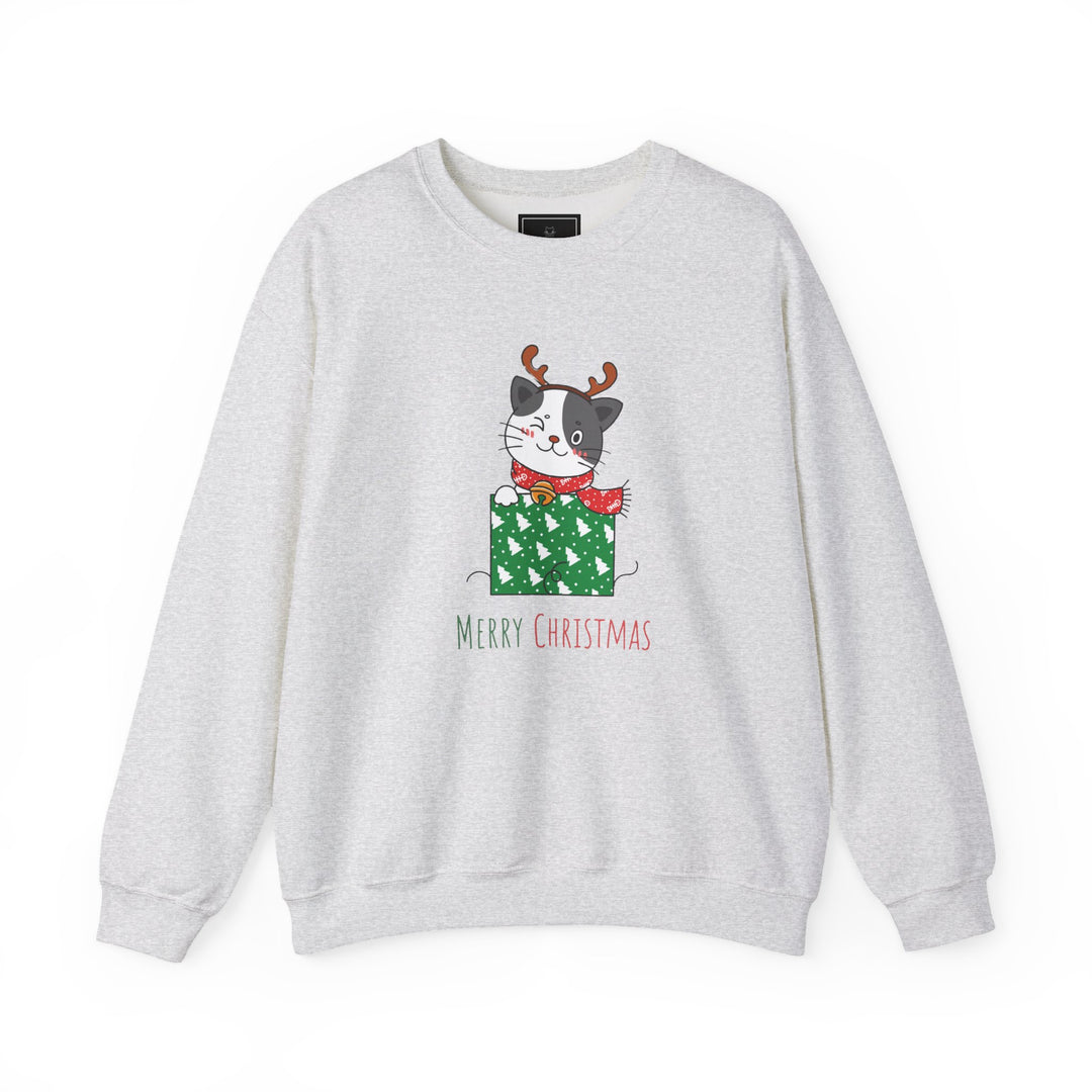 Gift Wrapped Cat Crewneck Sweatshirt