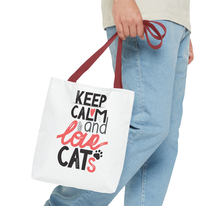 Keep Calm Love Cats Tote Bag