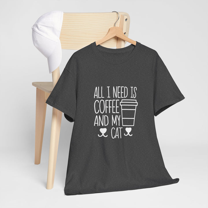 Coffee and My Cat Cotton Tee