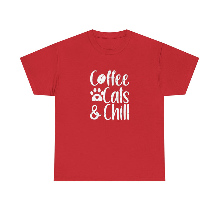 Coffee Cats and Chill Cotton Tee