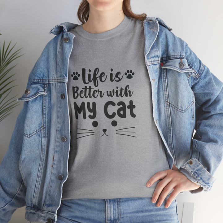 Better With My Cat Cotton Tee