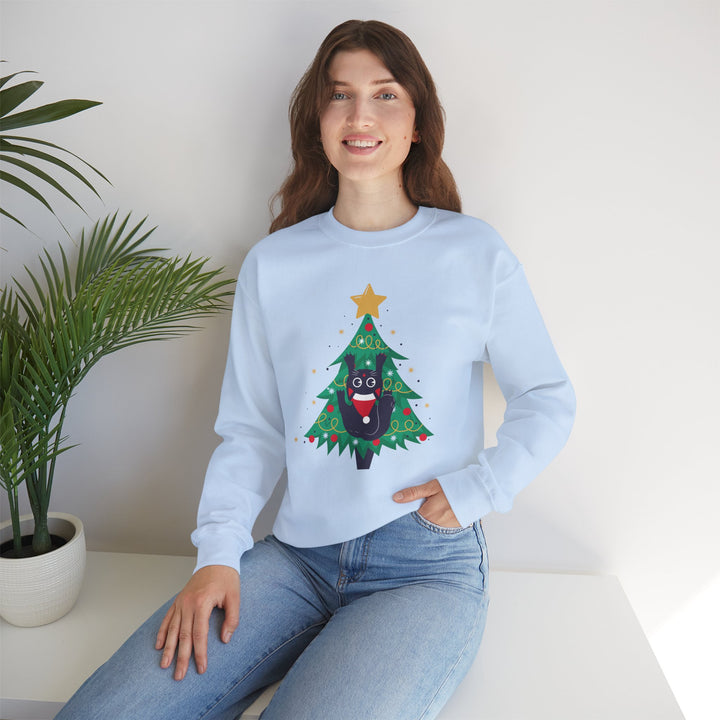 Tree Climbing Kitty Crewneck Sweatshirt