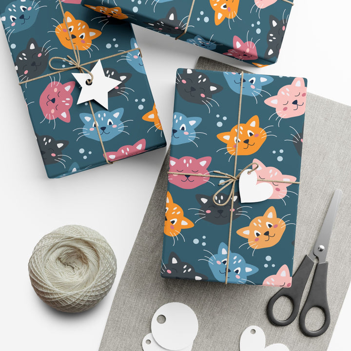 Colorful Cat Gift Wrap