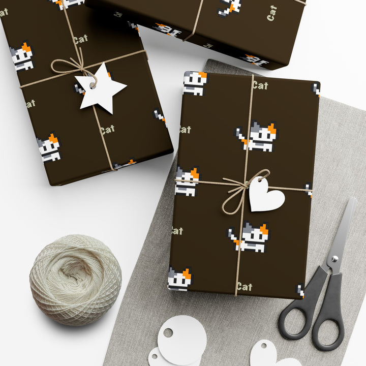 Video Game Cat Gift Wrap
