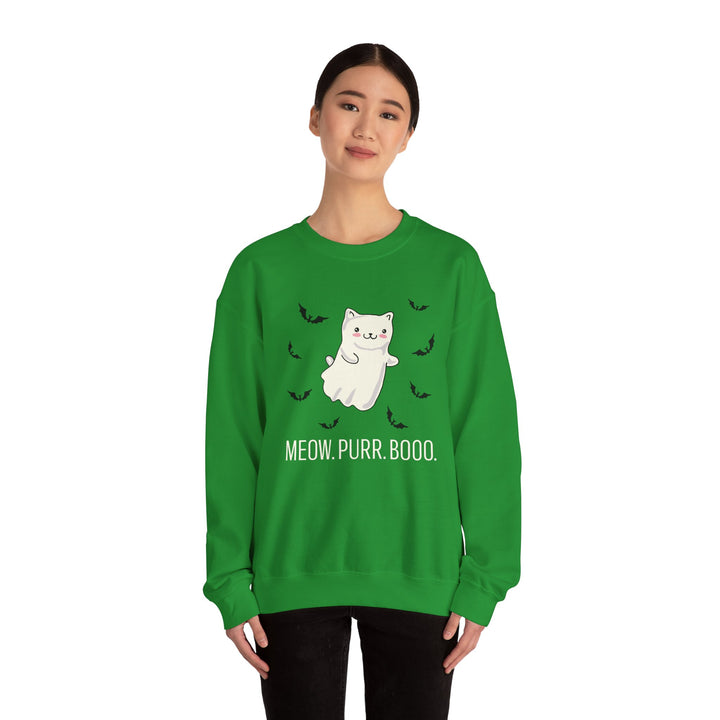 Meow. Purr. Boo. Unisex Crewneck Sweatshirt