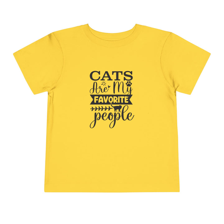 Cats Are My Favorite People Toddler Tee