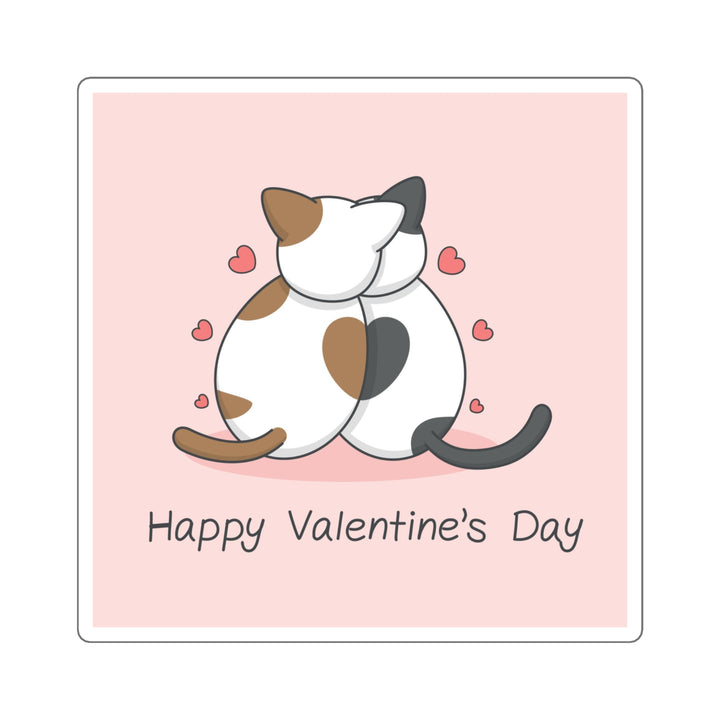 Cats in Love Square Sticker