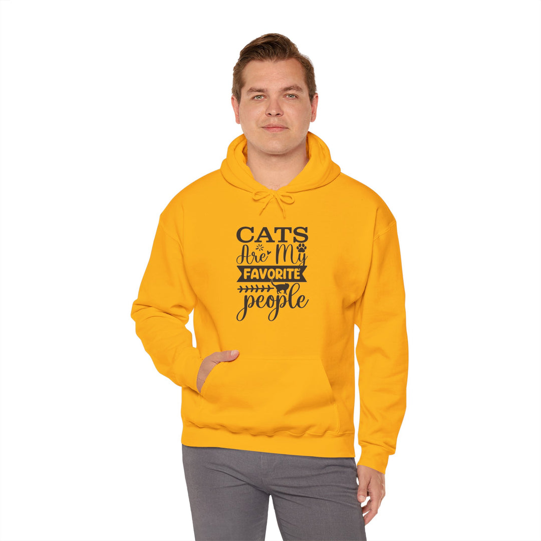 Cats Are My Favorite People Hooded Sweatshirt