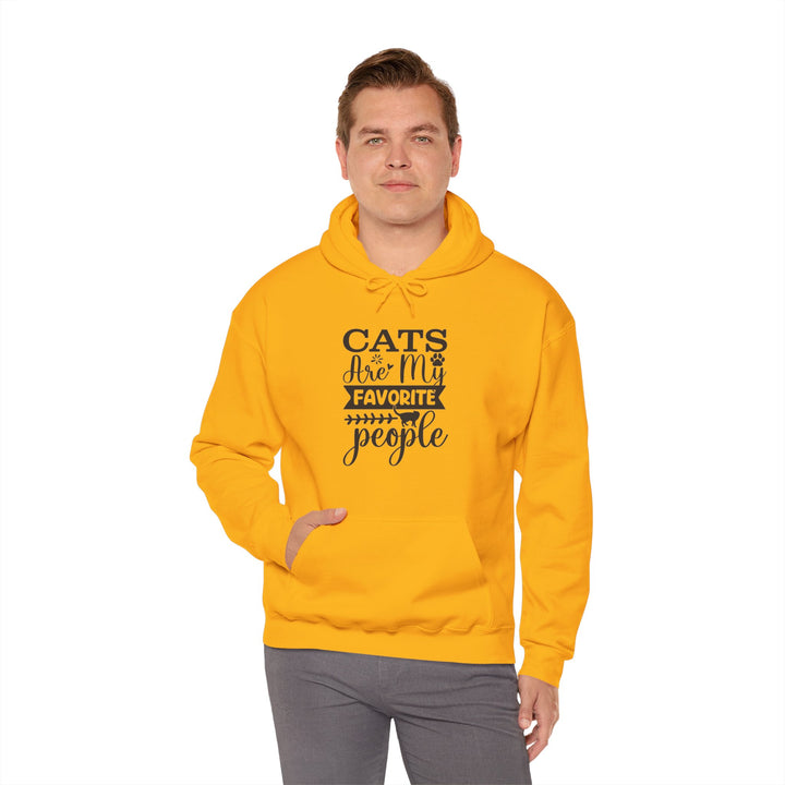 Cats Are My Favorite People Hooded Sweatshirt