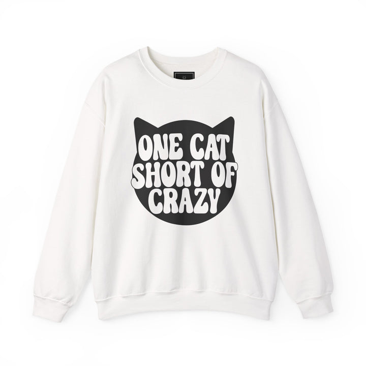 One Cat Short of Crazy Crewneck Sweatshirt