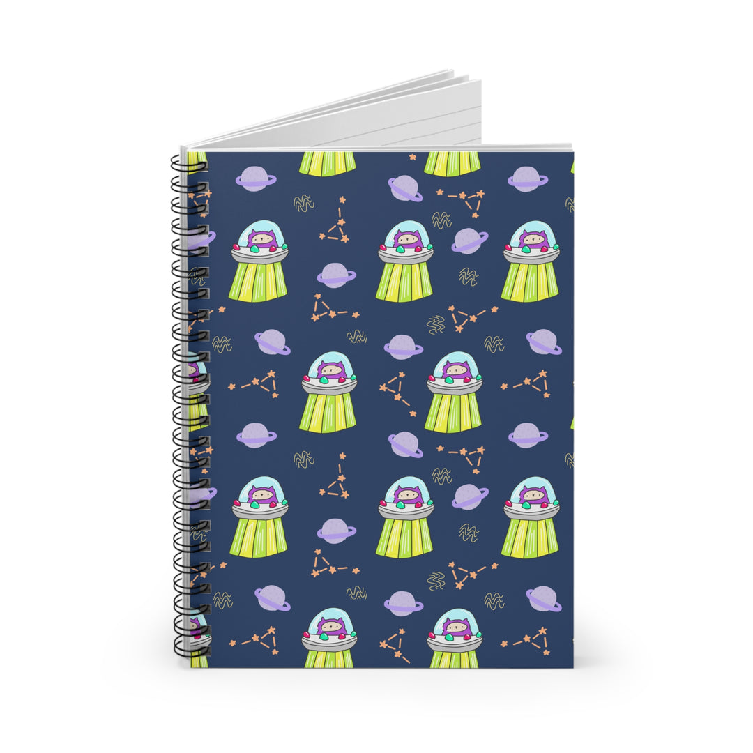 UFO Cat Spiral Notebook