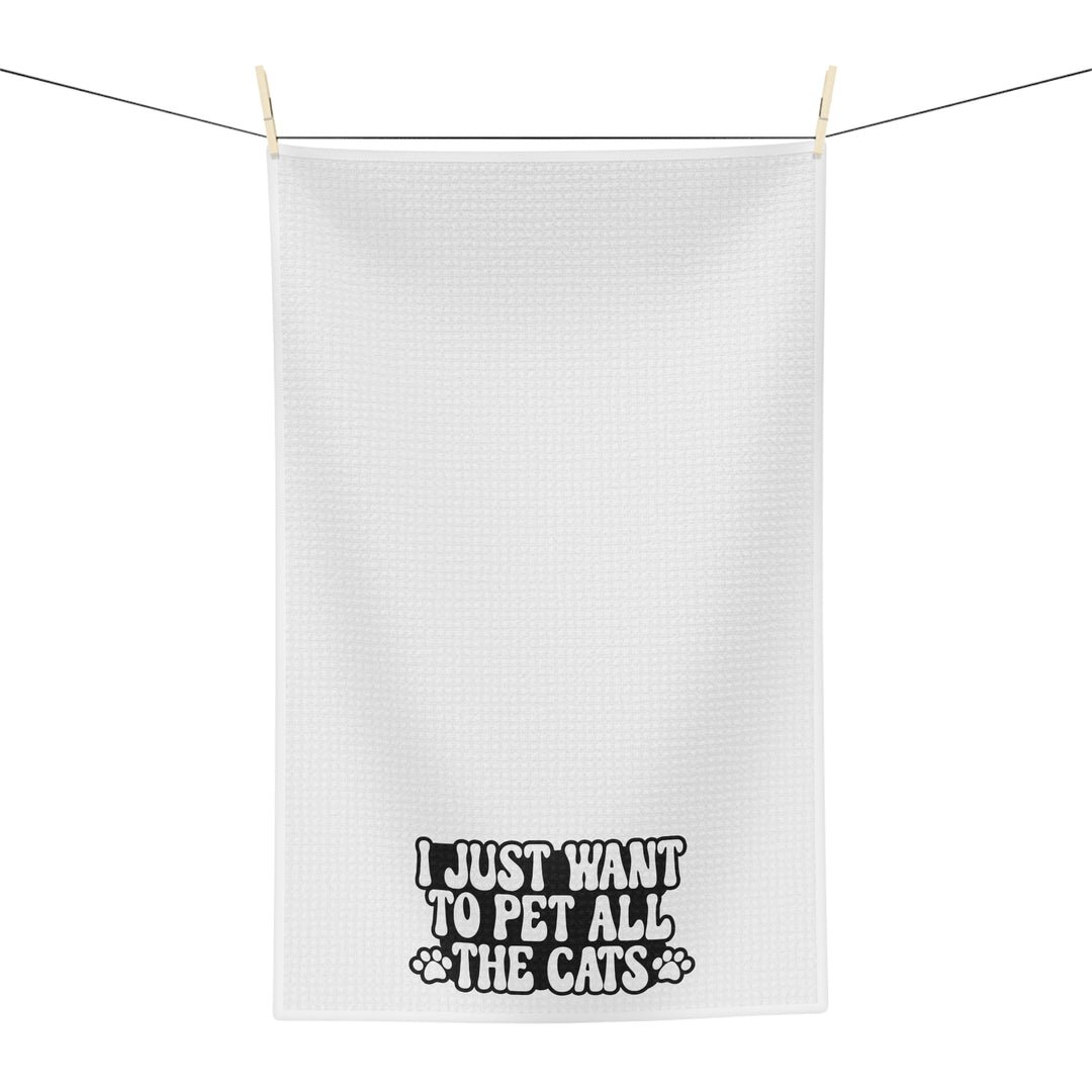 Pet All The Cats Tea Towel