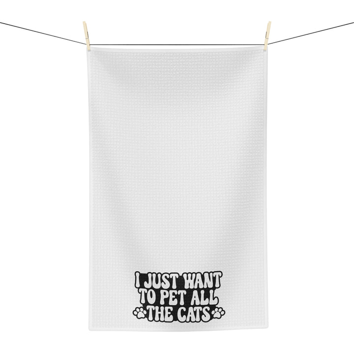 Pet All The Cats Tea Towel