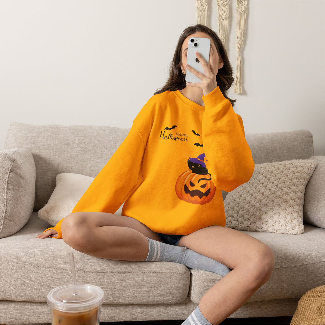 Cat-O-Lantern Crewneck Sweatshirt