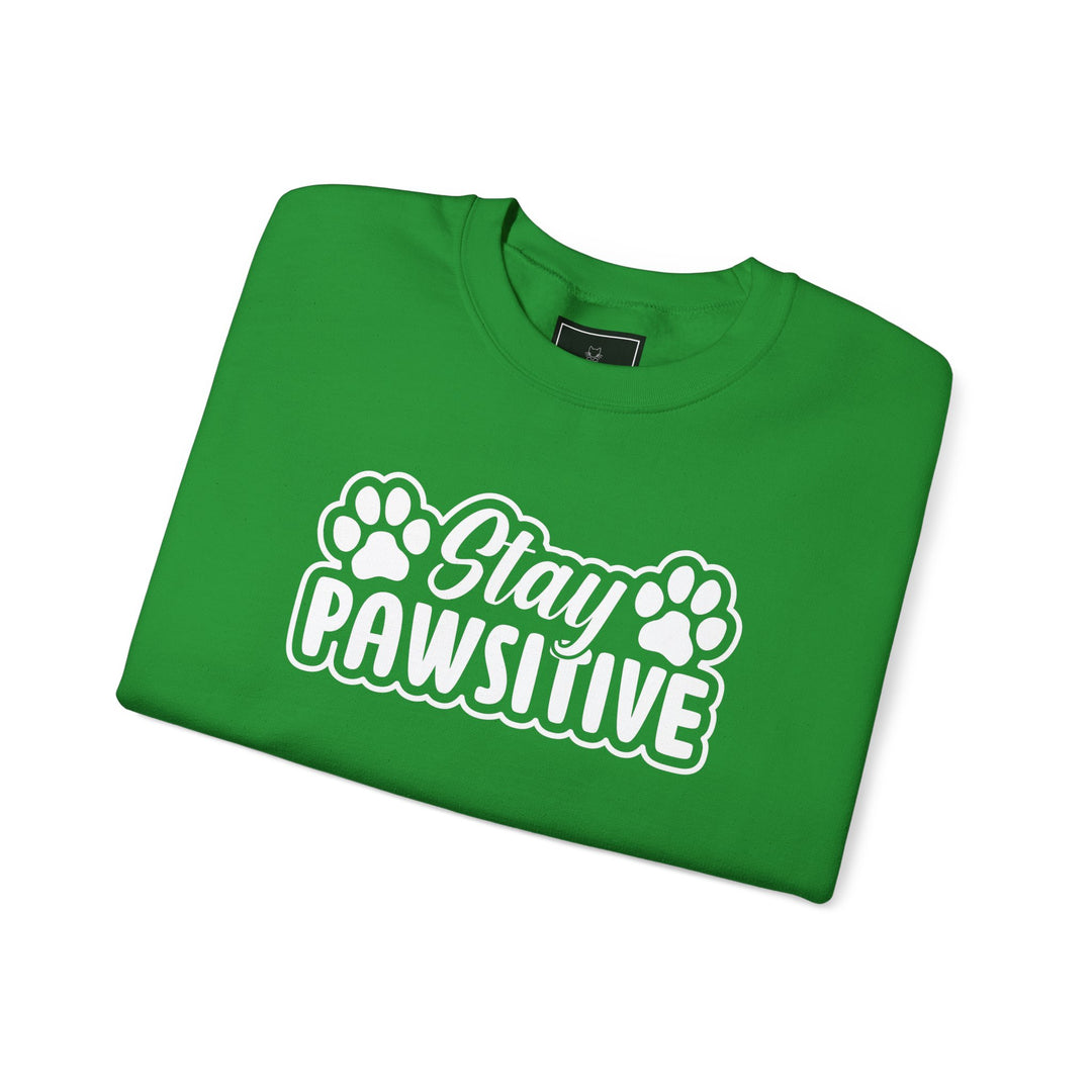 Stay Pawsitive Unisex Crewneck Sweatshirt