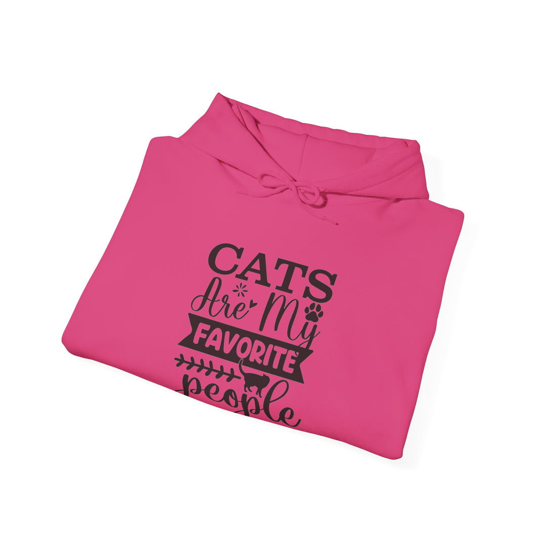 Cats Are My Favorite People Hooded Sweatshirt