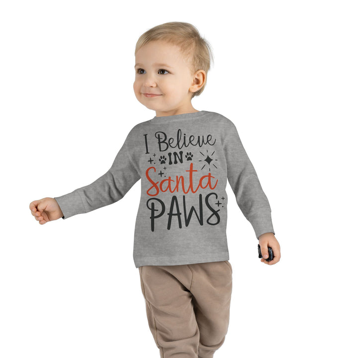 Santa Paws Toddler Long Sleeve Tee