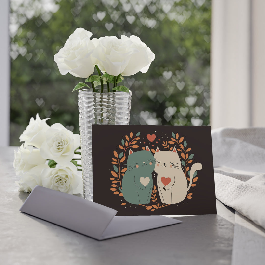 Cat Couple Greeting Card