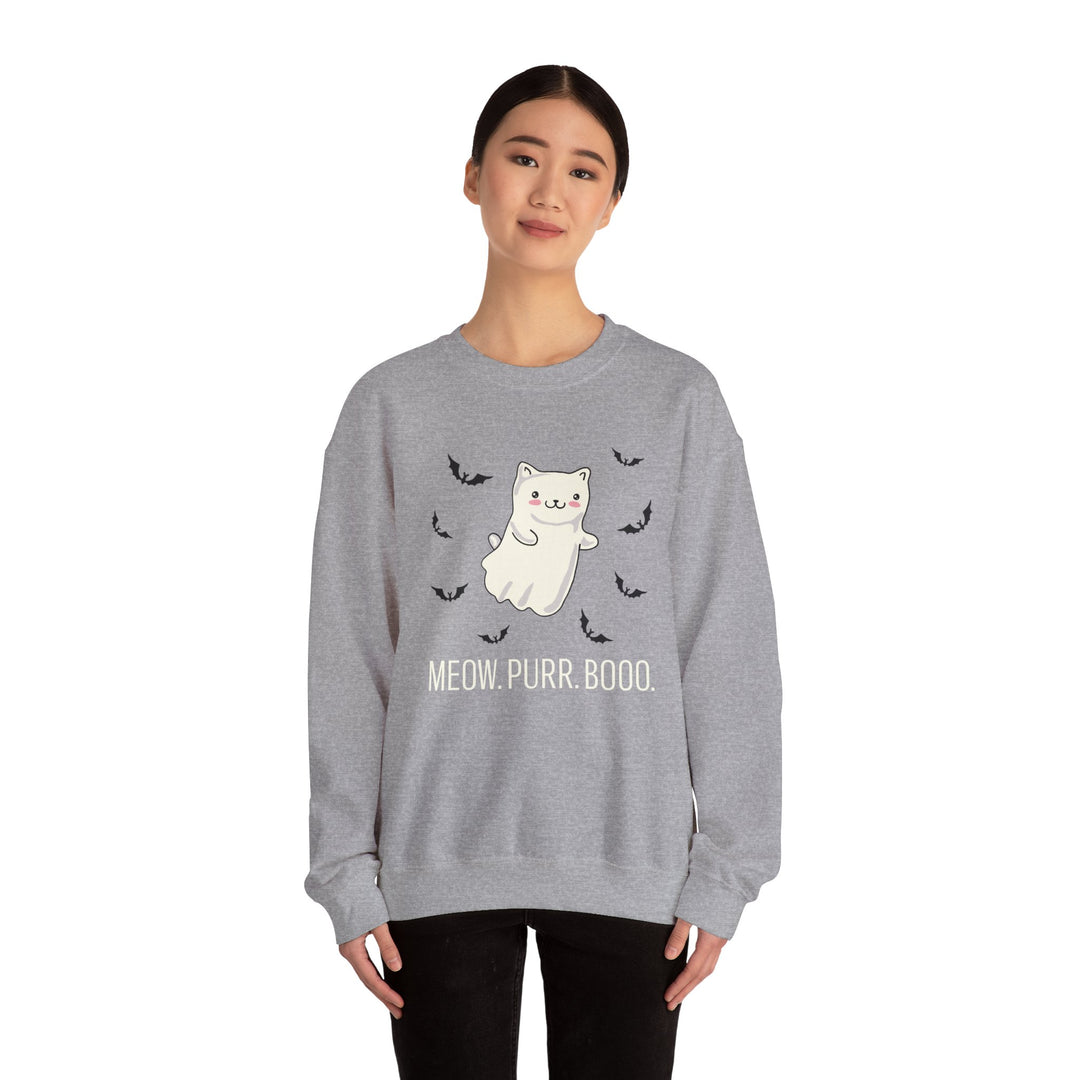 Meow. Purr. Boo. Unisex Crewneck Sweatshirt
