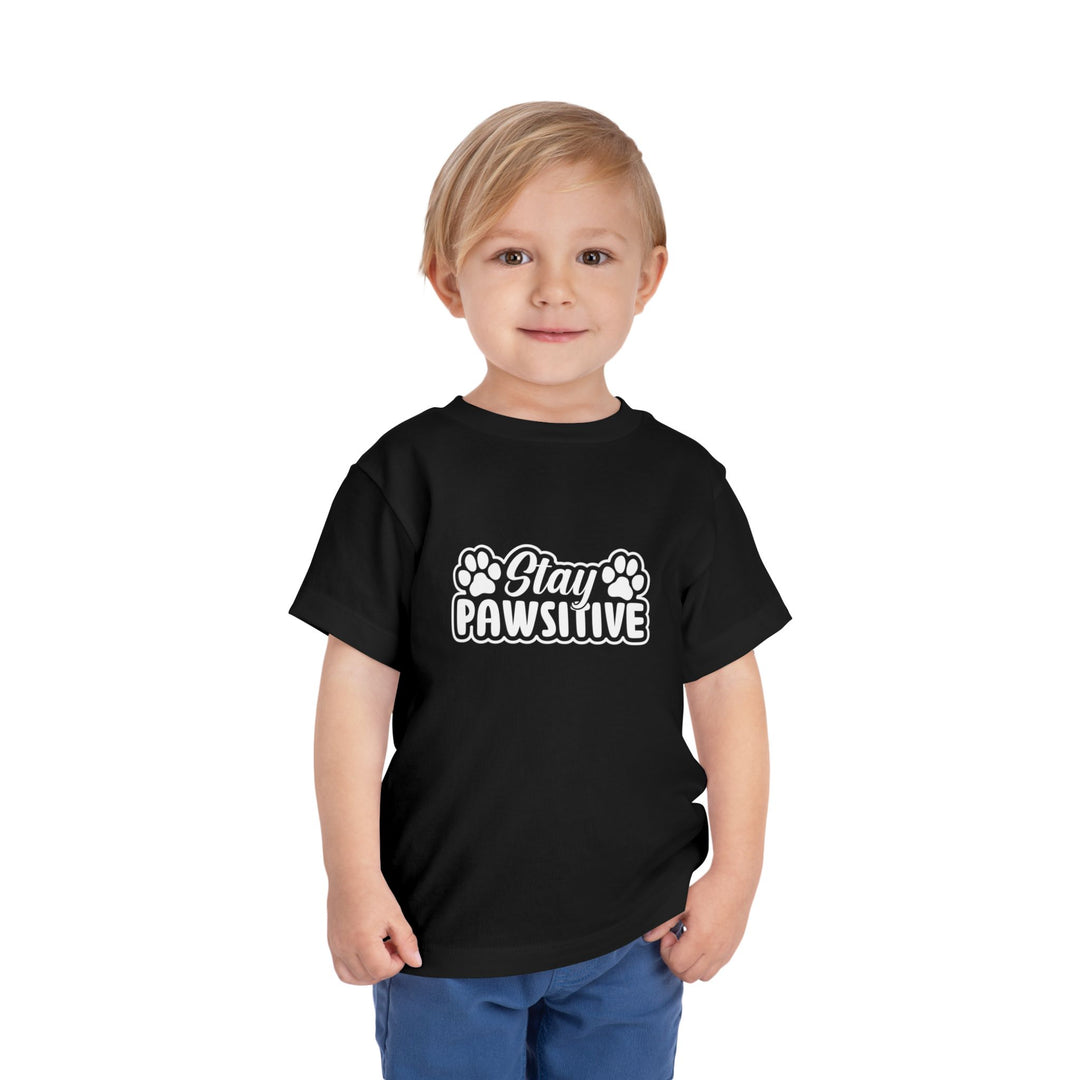 Stay Pawsitive Toddler Tee