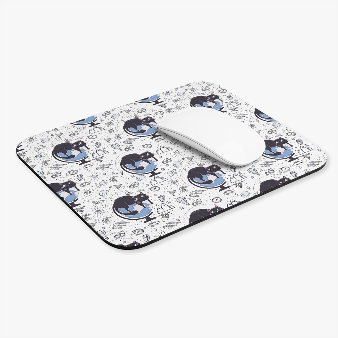 Geography Cat Mouse Pad