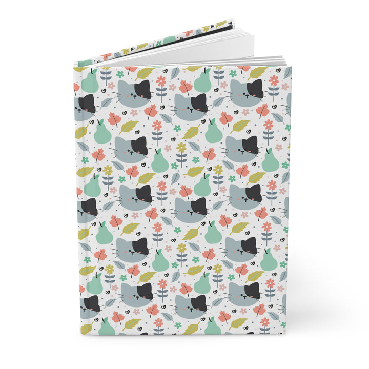 Purrs and Pears Hardcover Journal