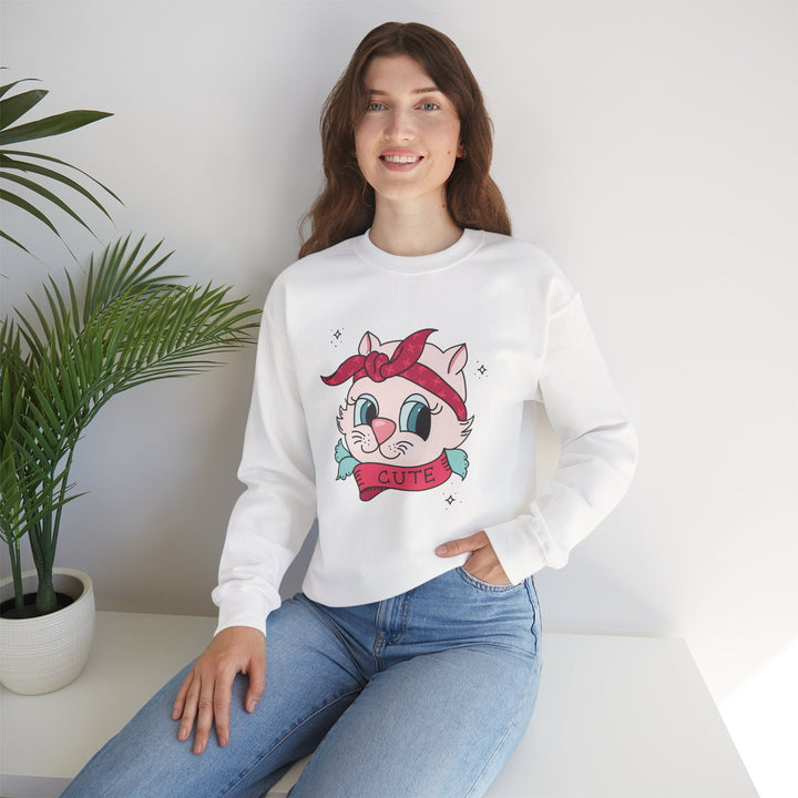 Tattoo Cat Crewneck Sweatshirt