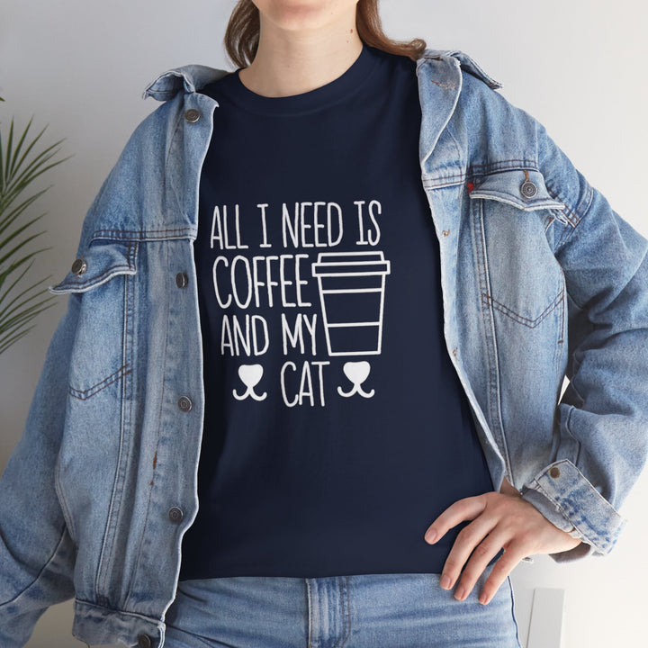 Coffee and My Cat Cotton Tee