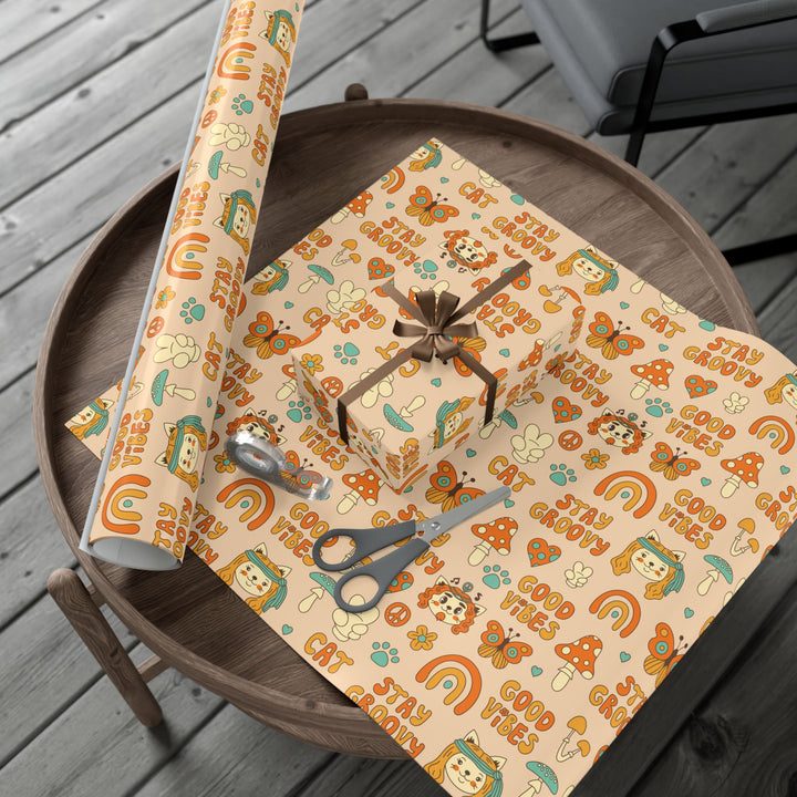 Groovy Cat Gift Wrap