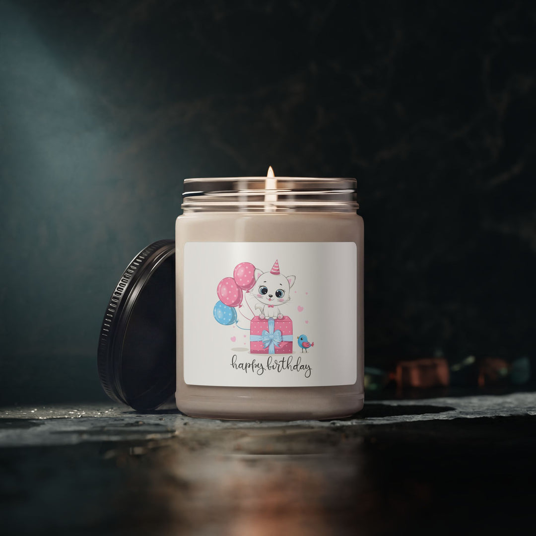Happy Birthday Kitty Scented Soy Candle