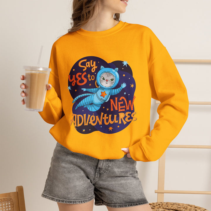 Adventure Kitty Crewneck Sweatshirt