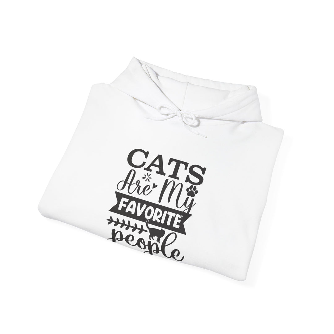 Cats Are My Favorite People Hooded Sweatshirt