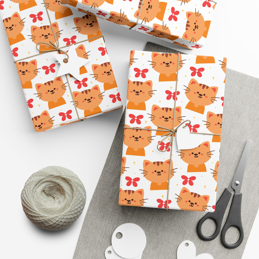 Orange Tabby Cat Gift Wrap