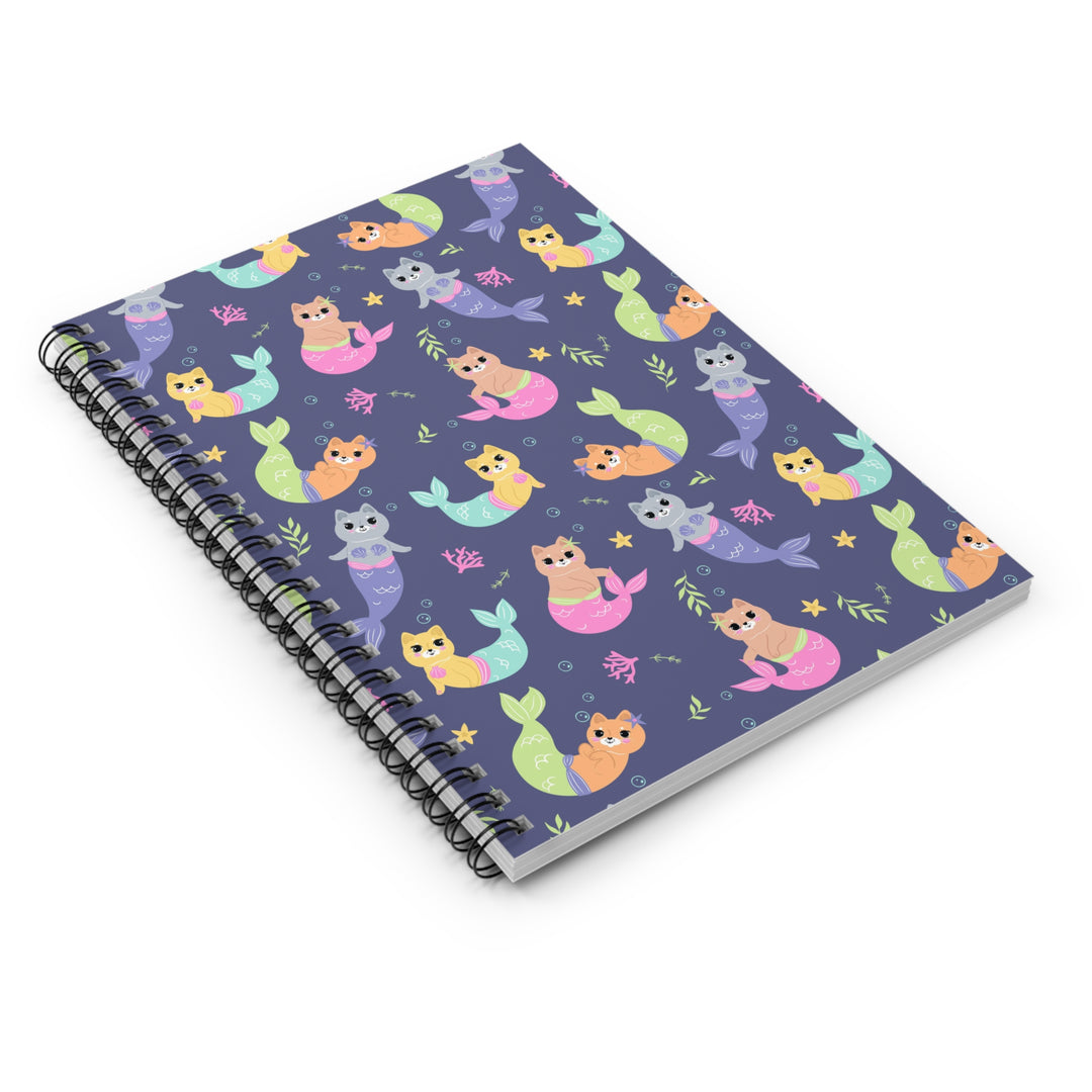Mermaid Cat Spiral Notebook