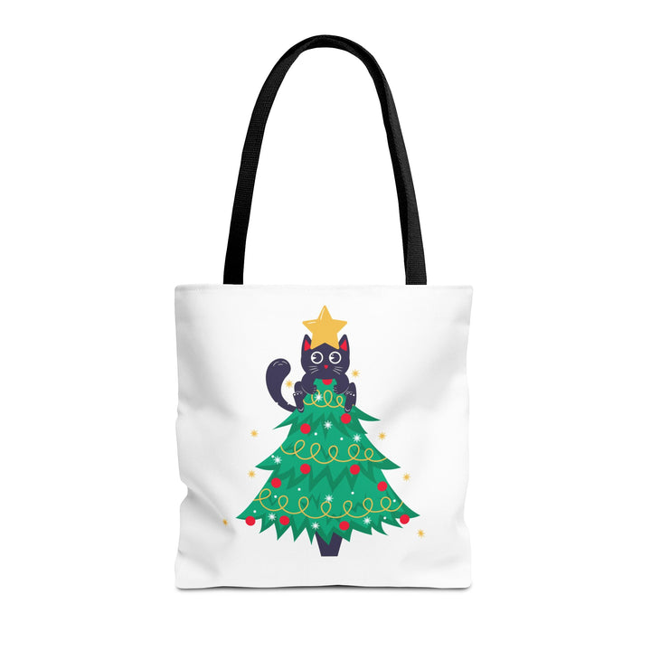 Cat Christmas Tree Tote Bag