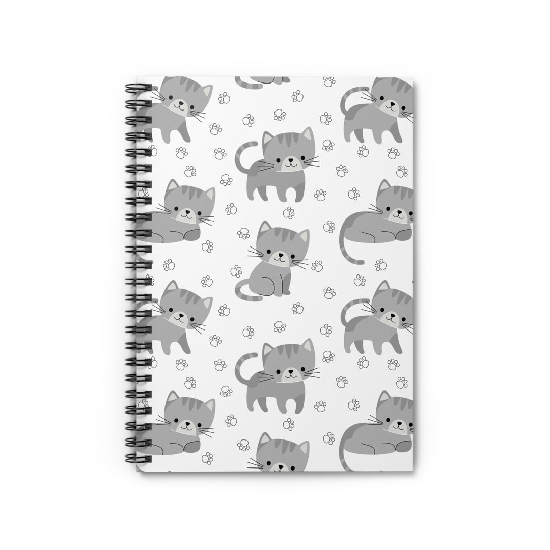 Little Gray Kitten Spiral Notebook
