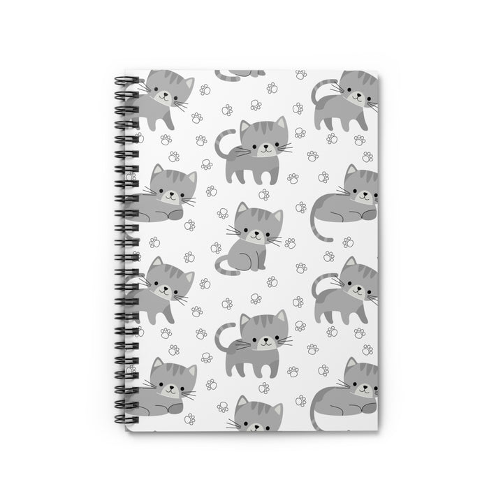 Little Gray Kitten Spiral Notebook