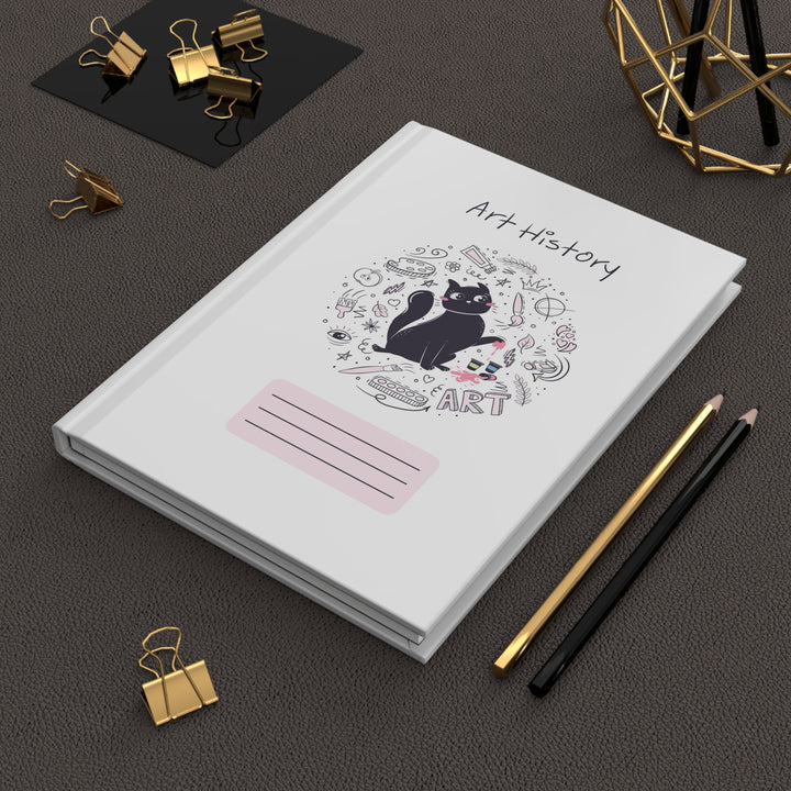Art History Cat Hardcover Journal