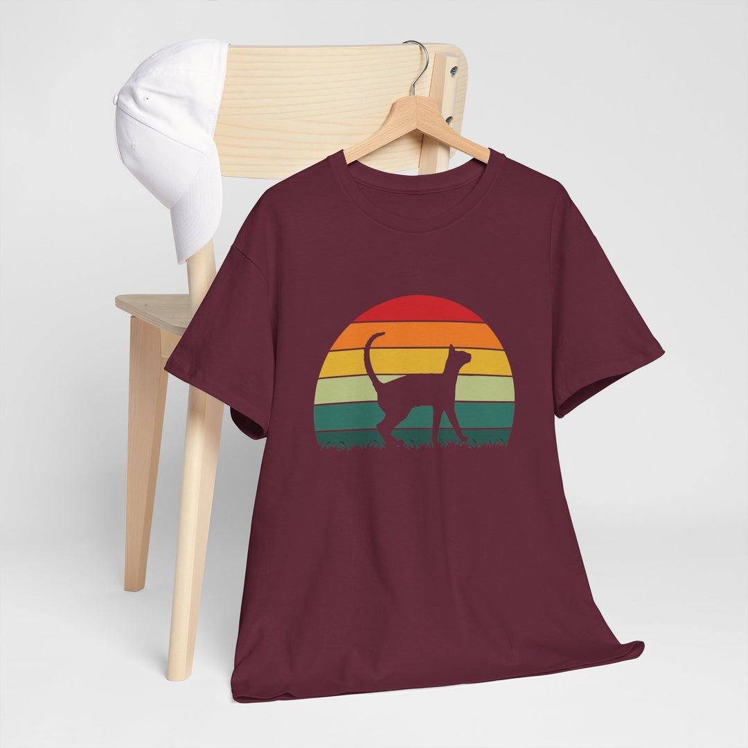 Sunset Cat Cotton Tee