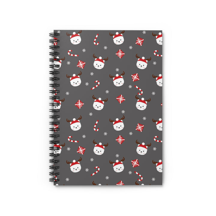 Reindeer Cat Spiral Notebook
