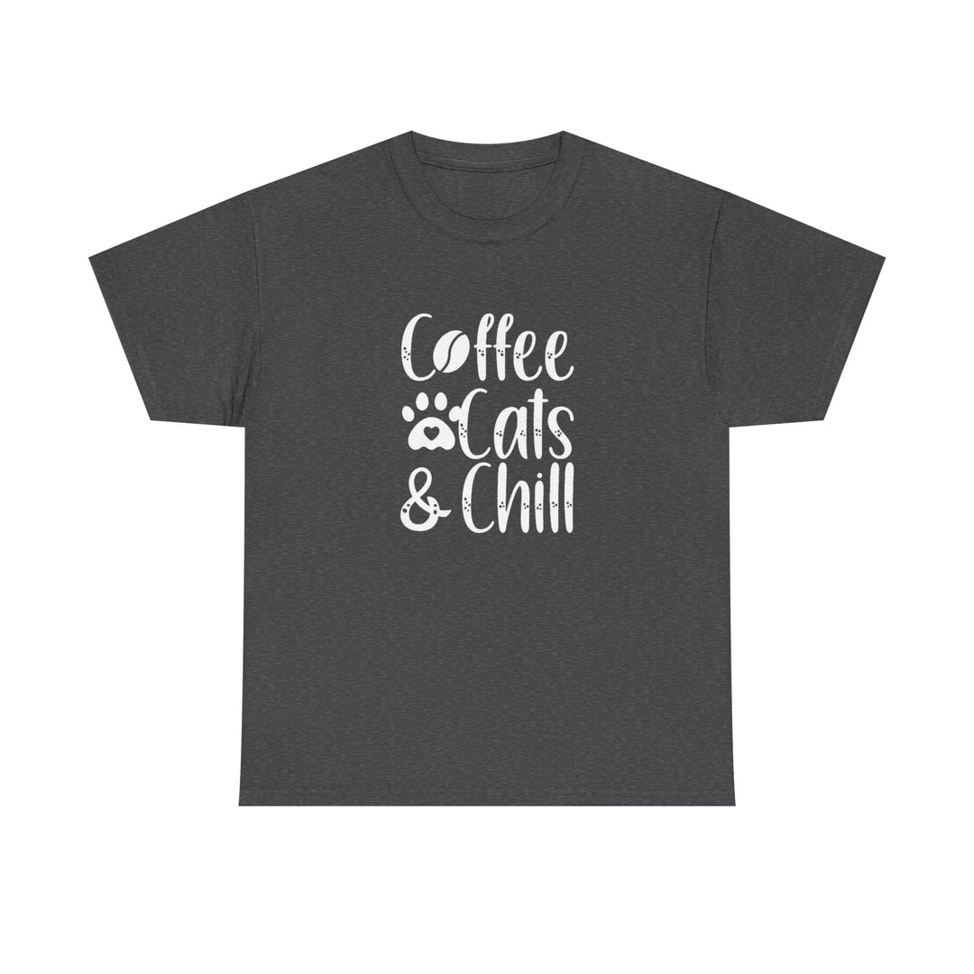 Coffee Cats and Chill Cotton Tee