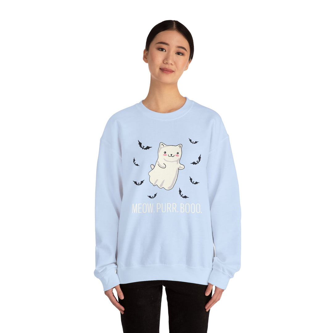 Meow. Purr. Boo. Unisex Crewneck Sweatshirt