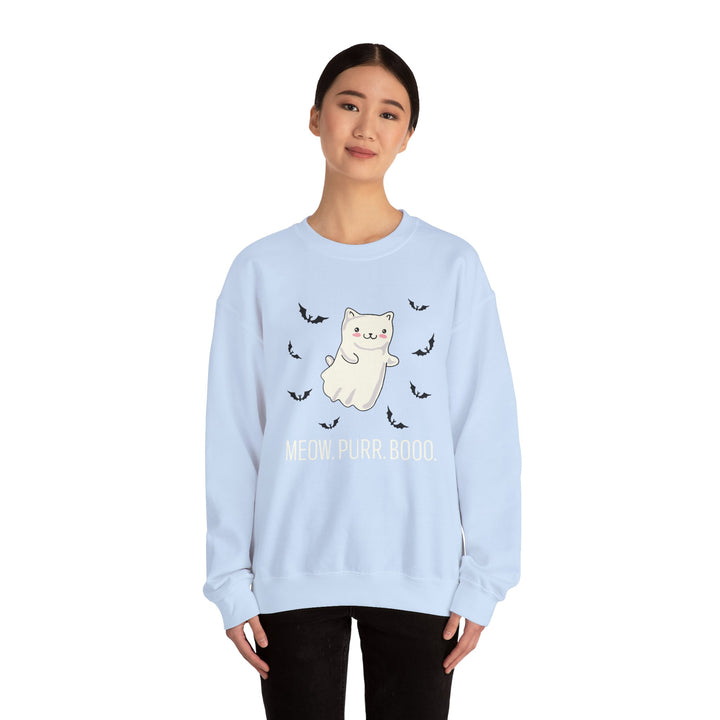 Meow. Purr. Boo. Unisex Crewneck Sweatshirt