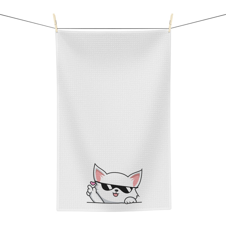 Sunglasses Cat Tea Towel
