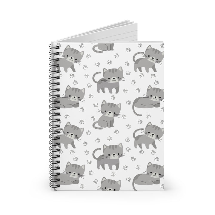Little Gray Kitten Spiral Notebook